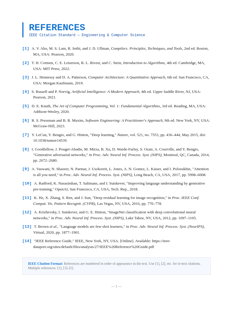 IEEE Technical Citation